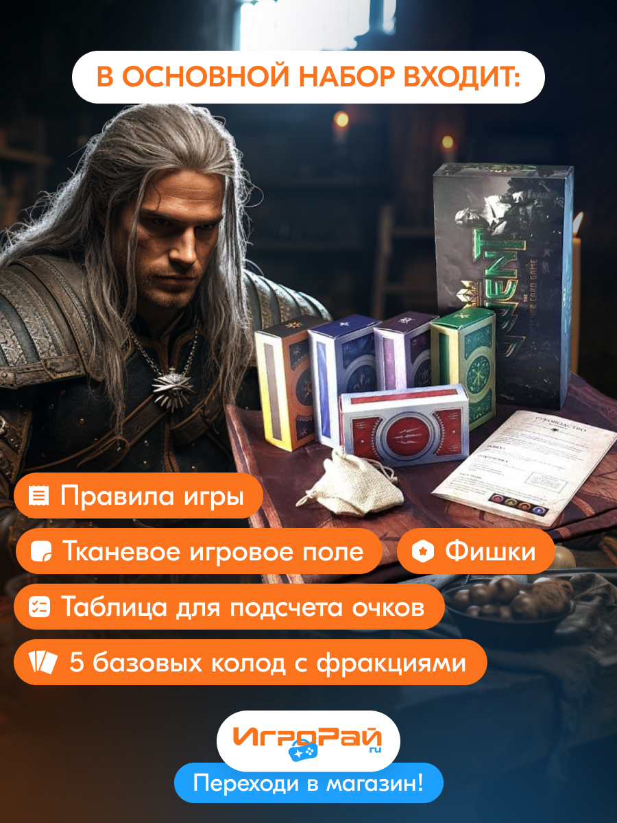 Дополнение к Настольной Карточной Игре Гвинт (Gwent The Witcher Card Game)